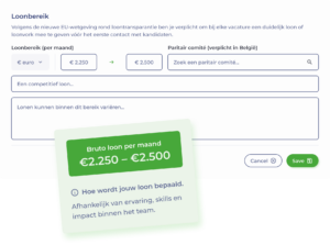 voorbeeld loonbereik in jobtoolz